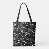 Tote Bag Formes géométriques noires et blanches (Dos)