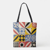 Tote Bag Formes géométriques rétro : azulejos. (Dos)