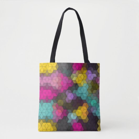 Tote Bag formes hexagones géométriques modernes Abstraites (Devant)