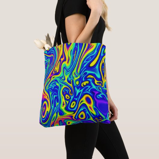 Tote Bag Formes Motifs d'art design (De près)