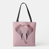 Tote Bag Formes simples Géométrie Tête d'éléphant (Dos)