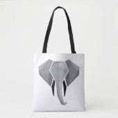 Tote Bag Formes simples Géométrie Tête d'éléphant (Devant)