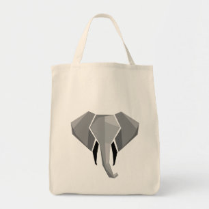 Tote Bag Formes simples Géométrie Tête d'éléphant