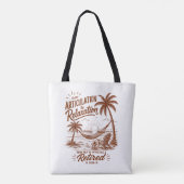 Tote Bag Formulaire de retraite de l'articulation à la rela (Dos)