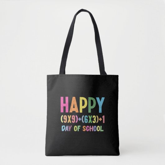 Tote Bag Formule Mathématique 100 Jours D'école Drôle Prof  (Devant)