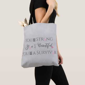 Tote Bag Fort et beau | Survivant du cancer du sein