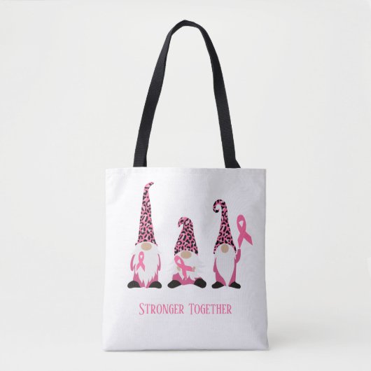 Tote Bag Forte Ensemble Cancer Du Sein Pink Ruban (Devant)