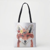 Tote Bag Forteresse de la Couronne de fleurs Renard (Devant)