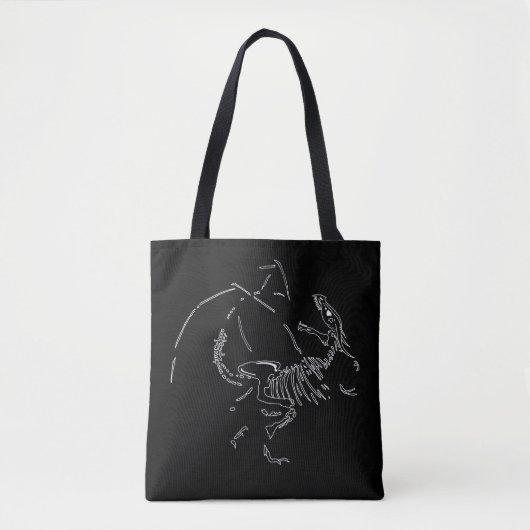 Tote Bag Fossiles dragons (Devant)