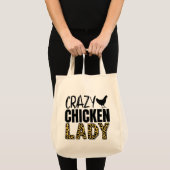 Tote Bag Fou Chicken Lady Fun Farmers Market (Devant (produit))