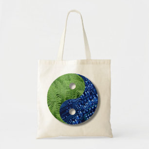 Tote Bag fougères et puce informatique