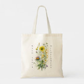Tote Bag Foule de Fleur sauvage, Un Jardin Fleur sauvage (Dos)