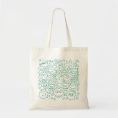 Tote Bag Foule de Kawaii (Devant)
