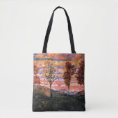 Tote Bag Four Trees, art d'Egon Schiele, (Devant)