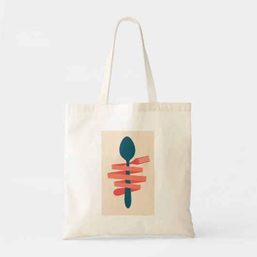 Tote Bag Fourche Et Cuillère (Devant)