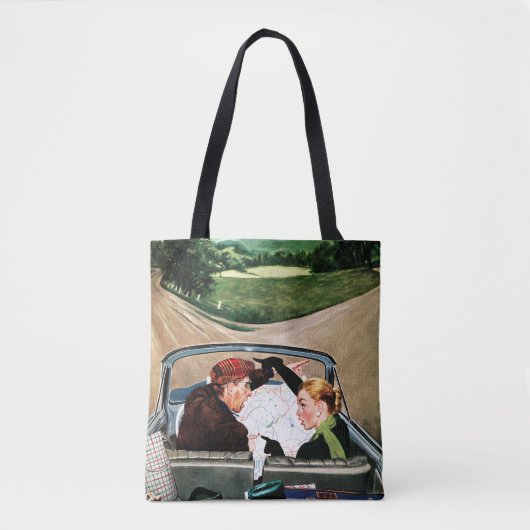Tote Bag Fourche sur la route (Devant)