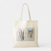 Tote Bag Fournitures de bureau de dessin technique (Dos)