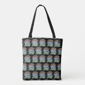 Tote Bag Fourre-tout - 3 pilules (noir motif) (Dos)