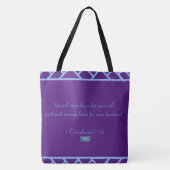 Tote Bag Fourre-tout 6 grands RFPMD (Triangles Violets) ©️  (Devant)