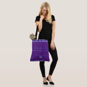 Tote Bag Fourre-tout 6 grands RFPMD (Triangles Violets) ©️  (Sur le modèle)