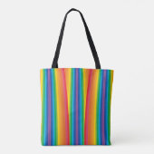 Tote Bag Fourre-tout à épaulettes rétro Rainbows (2 tailles (Dos)