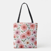 Tote Bag Fourre-tout à fleurs (Dos)