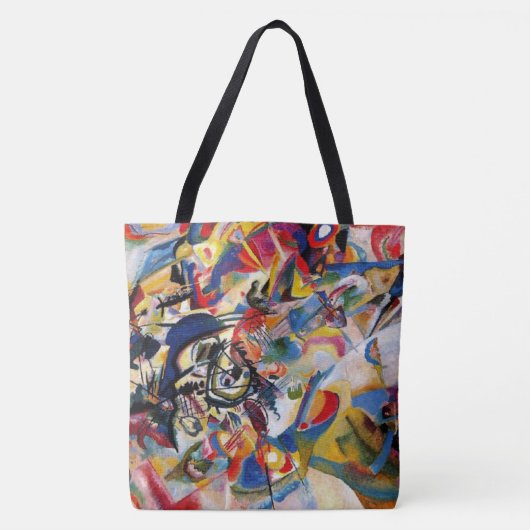 Tote Bag Fourre-tout Abstrait Art Shoulder (Devant)