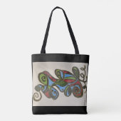 Tote Bag Fourre-tout Abstrait double face (Dos)