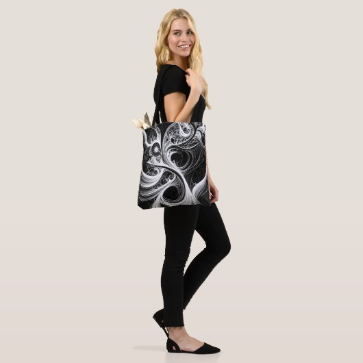 Tote Bag Fourre-tout Abstrait Mind Network (Sur le modèle)