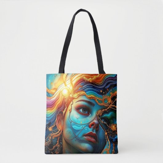 Tote Bag Fourre-tout Abstraite face (Devant)