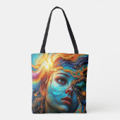 Tote Bag Fourre-tout Abstraite face (Dos)