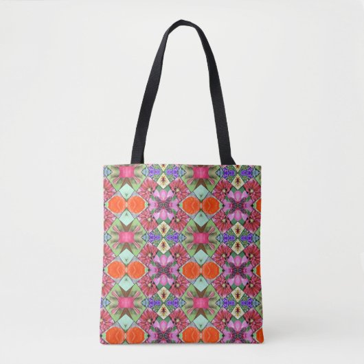 Tote Bag Fourre-tout abstraite florale (Devant)