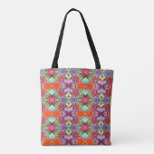 Tote Bag Fourre-tout abstraite florale (Dos)