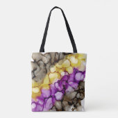 Tote Bag Fourre-tout Abstraite violette (Dos)