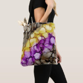 Tote Bag Fourre-tout Abstraite violette (De près)