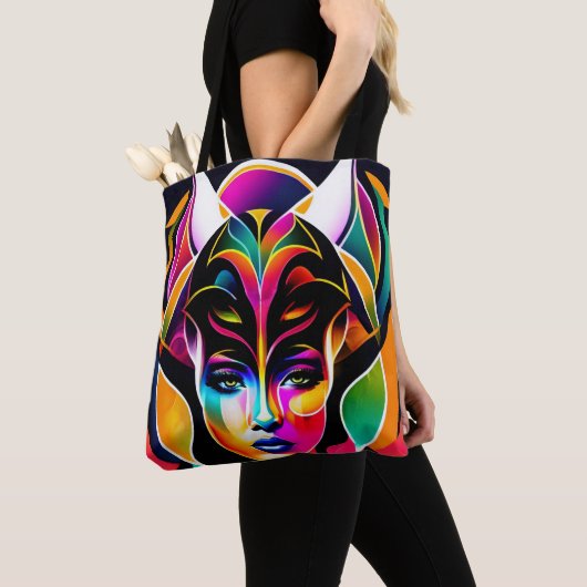 Tote Bag Fourre-tout afro-chic (De près)