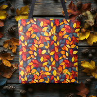 Fourre-tout automne confortable avec Feuilles auda