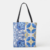 Tote Bag Fourre-tout avec tuiles portugaises (Dos)