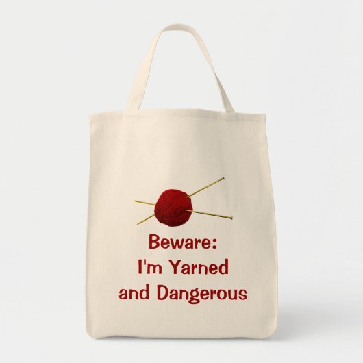 Tote Bag Fourre-tout bavardé et dangereux (Devant)