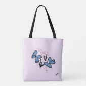 Tote Bag Fourre-tout : Brise des papillons (Dos)