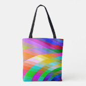 Tote Bag Fourre-tout Classique Avec Bright Bold MultiColor (Dos)