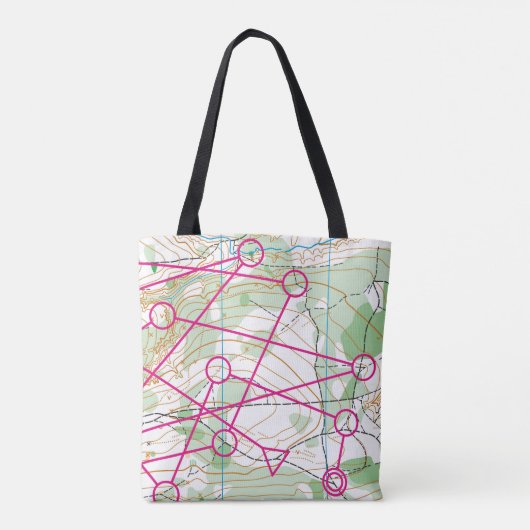 Tote Bag Fourre-tout - Cours d'orientation (Dos)