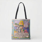 Tote Bag Fourre-tout-dans un monde parfait chaque chien (Devant)