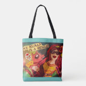 Tote Bag Fourre-tout-dans un monde parfait chaque chien (Dos)