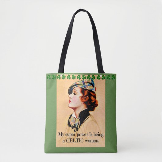 Tote Bag Fourre-tout de achat celtique (Devant)