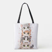 Tote Bag Fourre-tout de chat parfaitement mignonne (Dos)