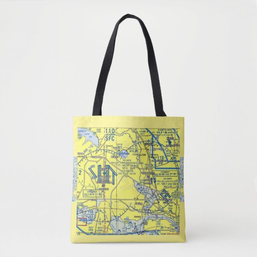 Tote Bag Fourre-tout de graphique de section (Devant)
