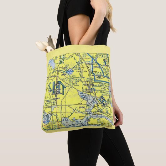 Tote Bag Fourre-tout de graphique de section (De près)
