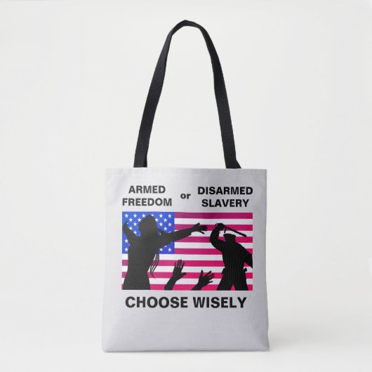 Tote Bag Fourre-tout de la liberté armée (Devant)