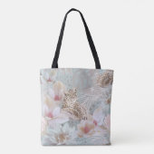 Tote Bag Fourre-tout de la mode léopard floral (Dos)